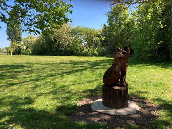 Fox sculpture