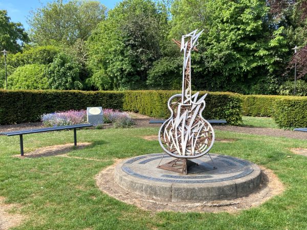 Mick Ronson reflection garden