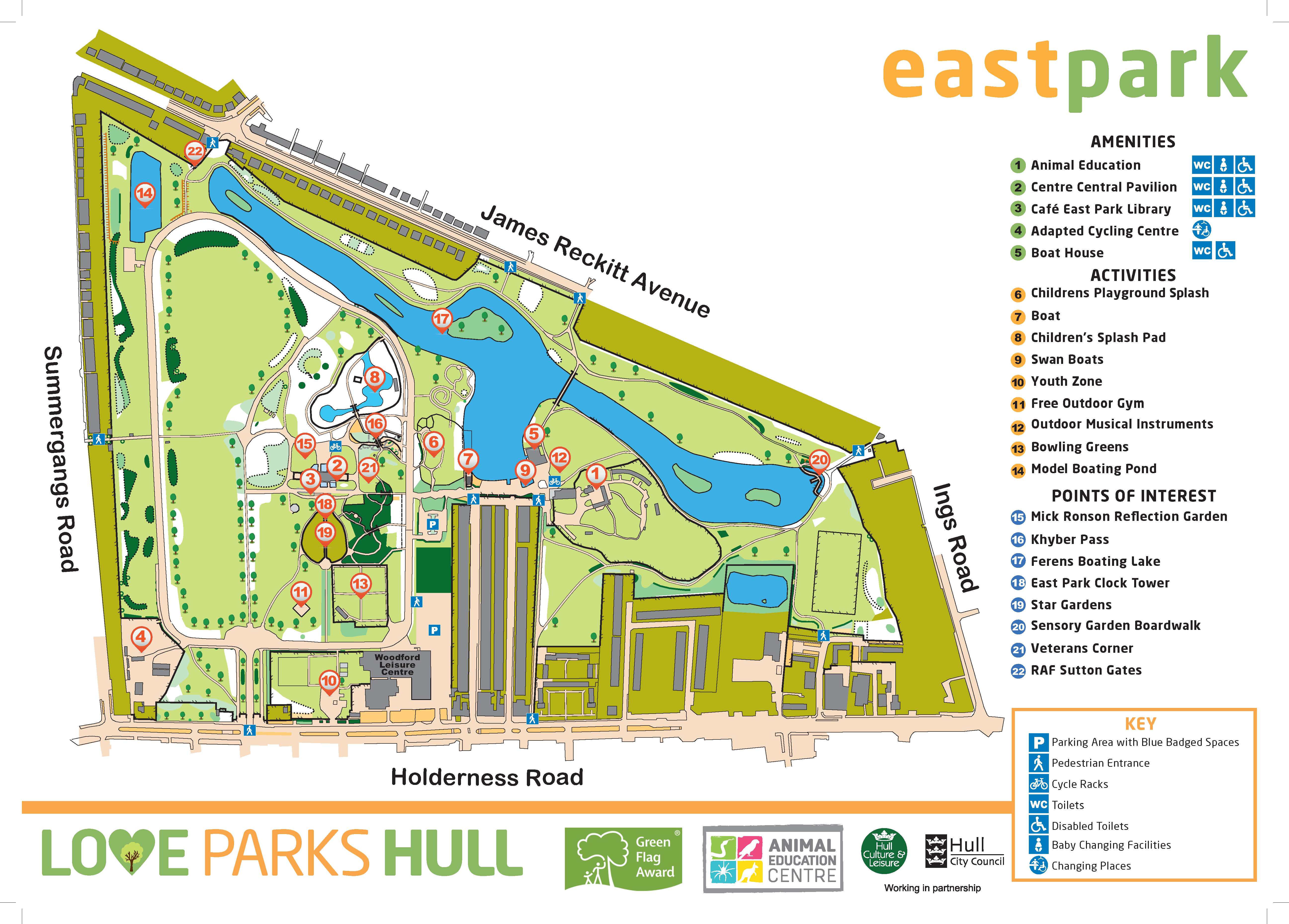 East Park map
