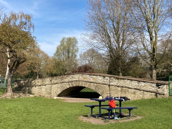 bridge near playground